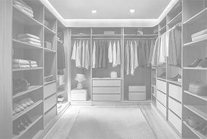 Wardrobe organization and closet edit by personal stylist